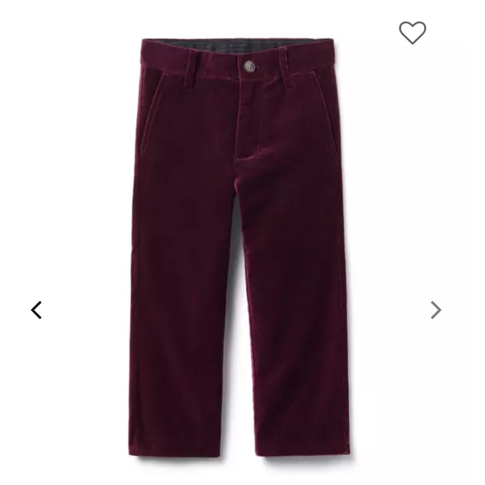 Janie and Jack - The Velvet Party Pant (12-18 months) NWT